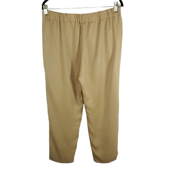 Aritzia Babaton Cohen Japanese Crepe Dress Pants Women's Size 10 Beige Khaki - Picture 3 of 14